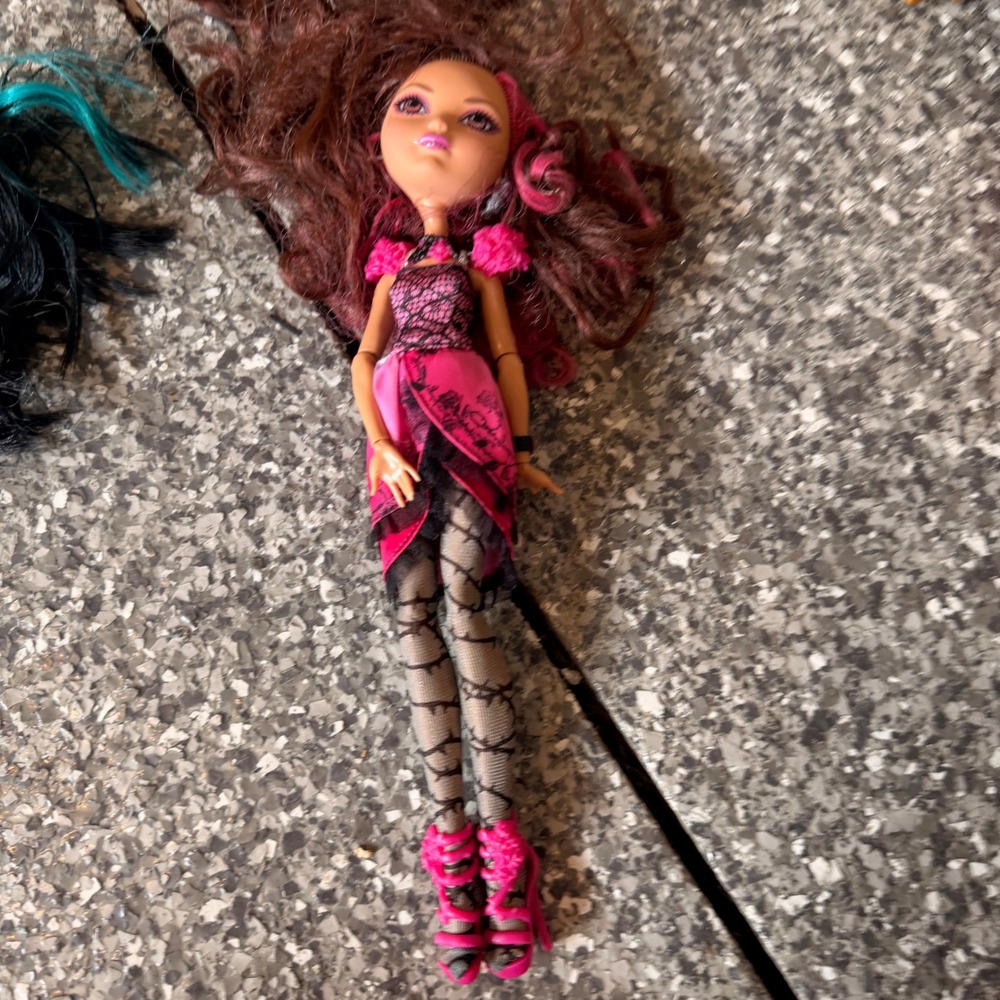 Mattel Ever After High Briar Beauty Legacy Day Doll Pink Black Floral Dress